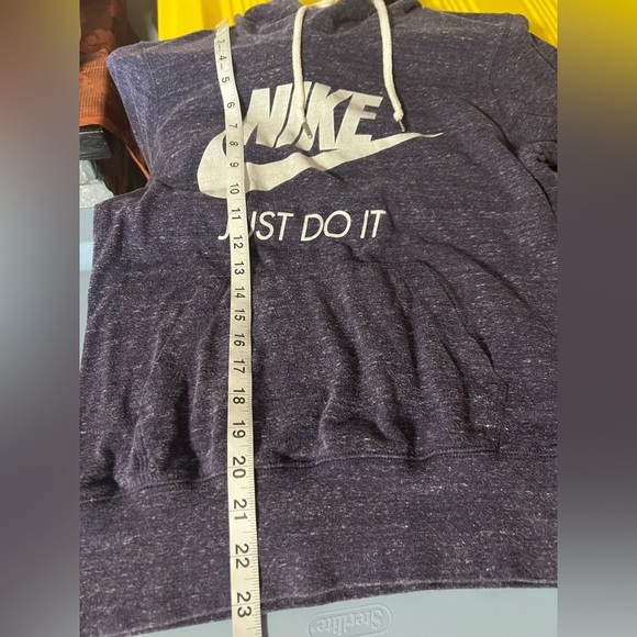 Vintage Nike Red Tag Front Logo Pullover Hoodie Sweatshirt Size Medium Purple - Picture 6 of 6